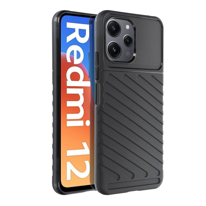 Viedtālruņa aizmugurējais vāciņš Xiaomi Redmi 12C Melna