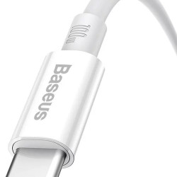 Universal cable USB A to Typ C PD 5A 100W P10320102214-00 0,25 m Balts