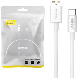 Universal cable USB A to Typ C PD 5A 100W P10320102214-00 0,25 m Balts