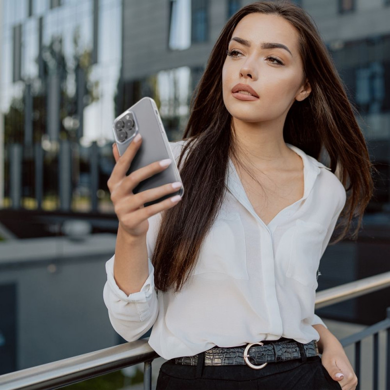 Viedtālruņa aizmugurējais vāciņš Samsung Galaxy Z Fold 5 5G Clear Case Transparent