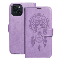 Viedtālruņa atveramais maciņš Apple Iphone 15 Mezzo Book Dreamcatcher Purple