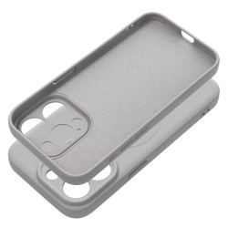 Viedtālruņa aizmugurējais vāciņš Apple iPhone 15 Pro Silicone Mag Grey