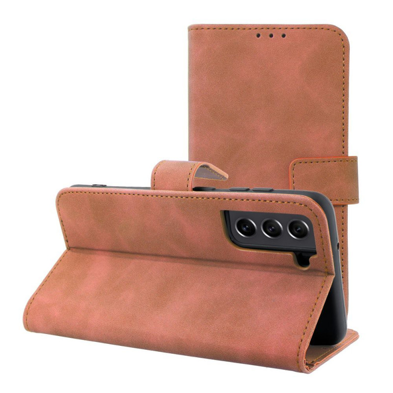 Viedtālruņa atveramais maciņš Samsung Galaxy S21 FE Tender Brown