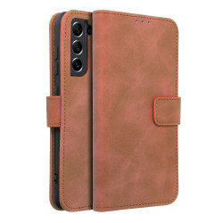 Viedtālruņa atveramais maciņš Samsung Galaxy S21 FE Tender Brown