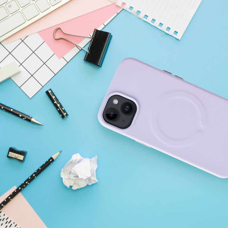 Viedtālruņa aizmugurējais vāciņš Apple Iphone 15 Violeta
