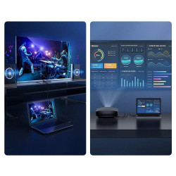 Universal cable HDMI to HDMI 4K 60Hz 2.0 High Definition CAKGQ-D01 5m Melns