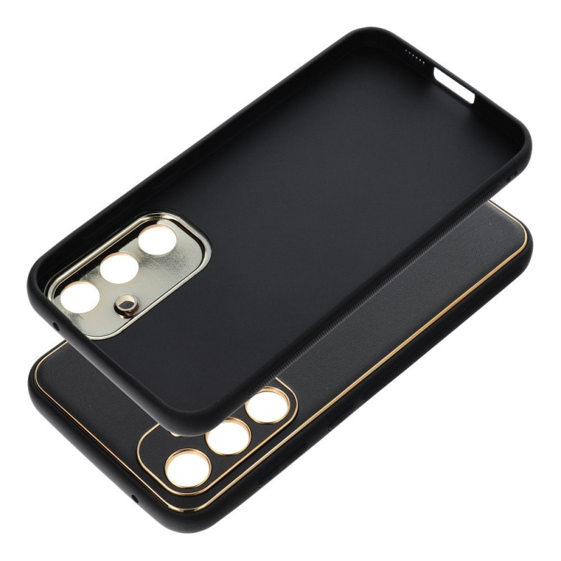 Viedtālruņa aizmugurējais vāciņš Samsung Galaxy S23 FE Leather Black