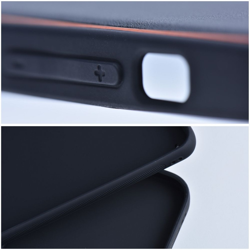 Viedtālruņa aizmugurējais vāciņš Samsung Galaxy S23 FE Leather Black