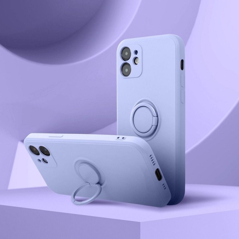 Viedtālruņa aizmugurējais vāciņš Xiaomi Redmi Note 11 5G / 11S 5G Silicone Ring Violet