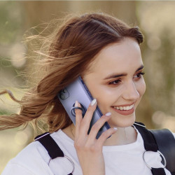 Viedtālruņa aizmugurējais vāciņš Xiaomi Redmi Note 11 5G / 11S 5G Silicone Ring Violet