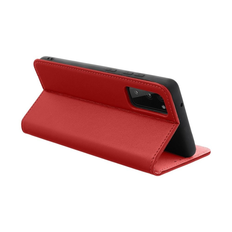 Viedtālruņa atveramais maciņš Apple iPhone 12 Pro Leather Case Maroon