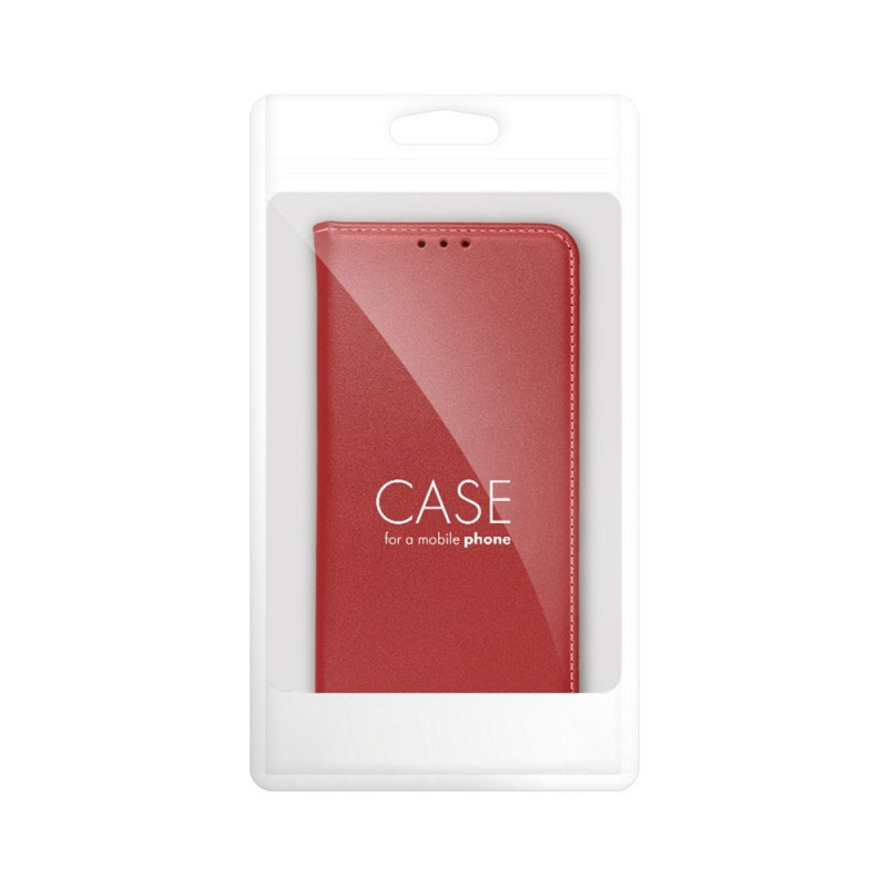 Viedtālruņa atveramais maciņš Apple iPhone 12 Pro Leather Case Maroon