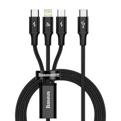 Universal 3in1 Cable USB-C, MicroUSB, Lightning up to 20W