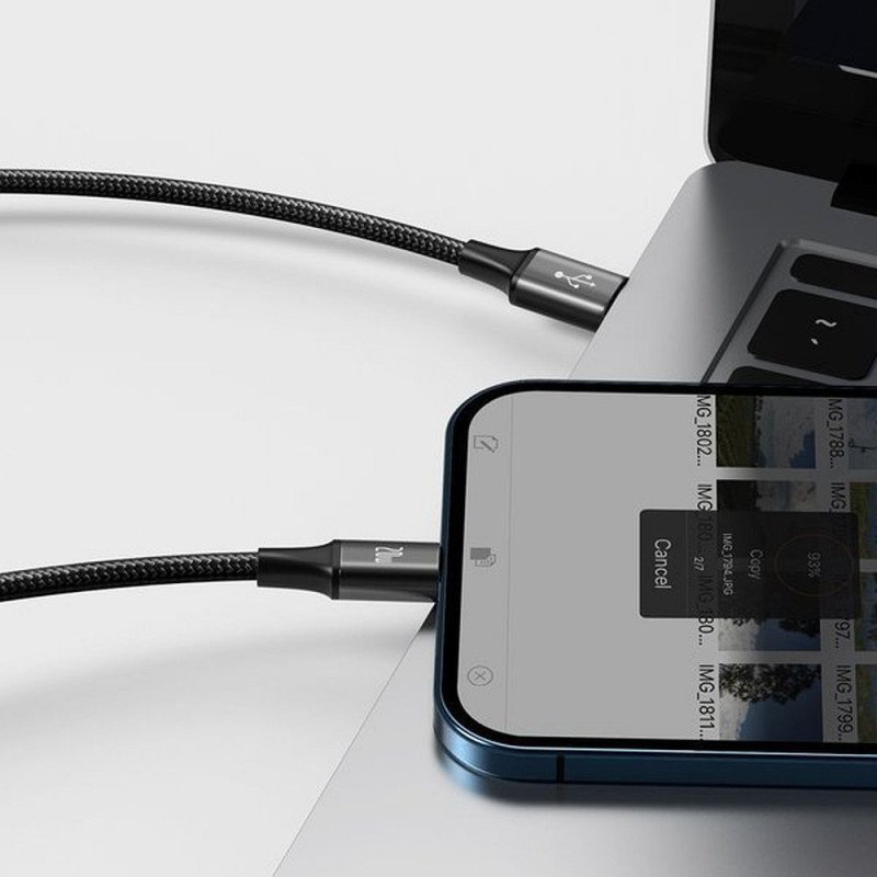 Universal 3in1 Cable USB-C, MicroUSB, Lightning up to 20W|ibest.lt