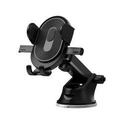 Universal Car Holder CH012 with Suction Cup Melns