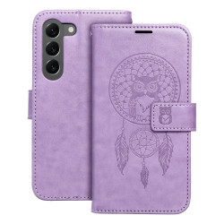 Viedtālruņa atveramais maciņš Samsung Galaxy S23 Mezzo Book Dreamcatcher Purple