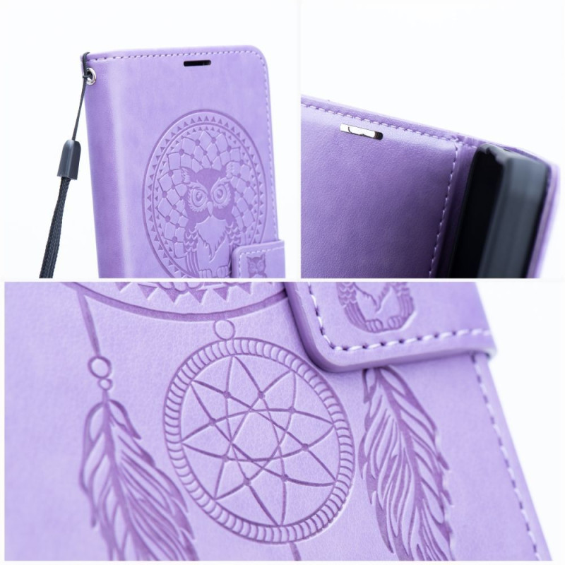 Viedtālruņa atveramais maciņš Samsung Galaxy S23 Mezzo Book Dreamcatcher Purple