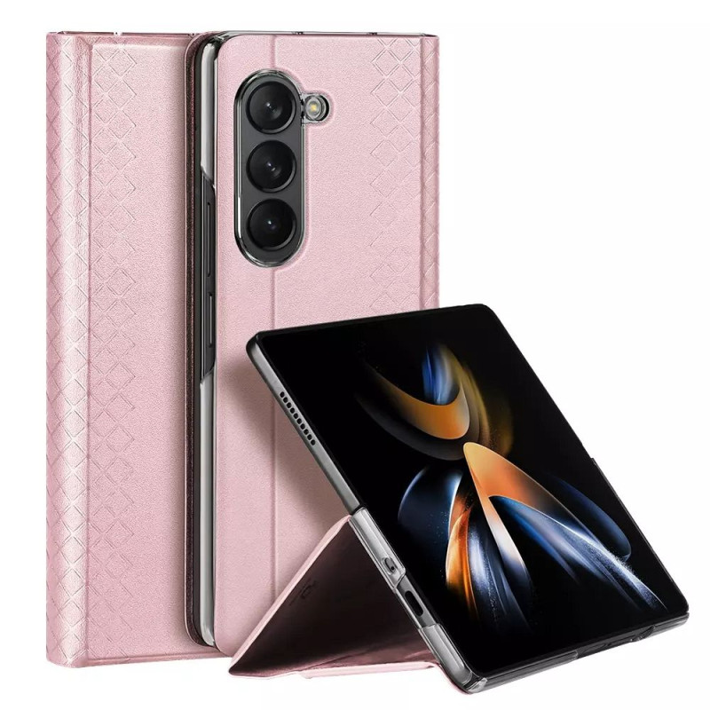 Viedtālruņa aizmugurējais vāciņš Samsung Galaxy Z Fold 5 5G Bril Leather Pink