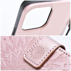 Viedtālruņa aizmugurējais vāciņš Samsung Galaxy S23 Mezzo Book Mandala Gold, Pink