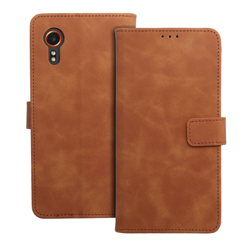 Viedtālruņa atveramais maciņš Samsung Galaxy Xcover 7 Tender Brown