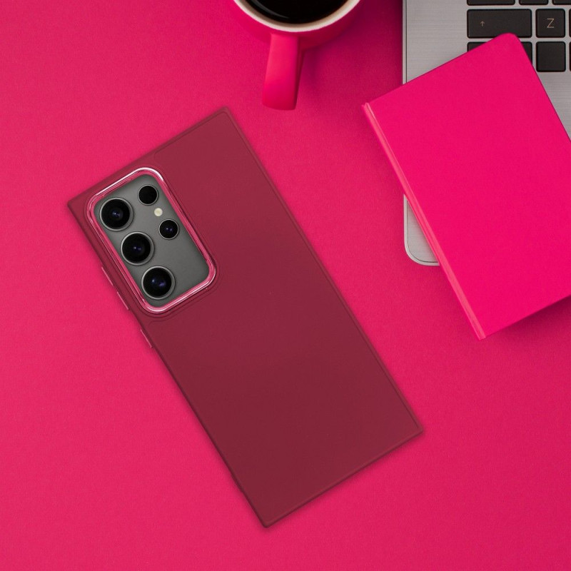 Viedtālruņa aizmugurējais vāciņš Samsung Galaxy A55 5G Frame Maroon