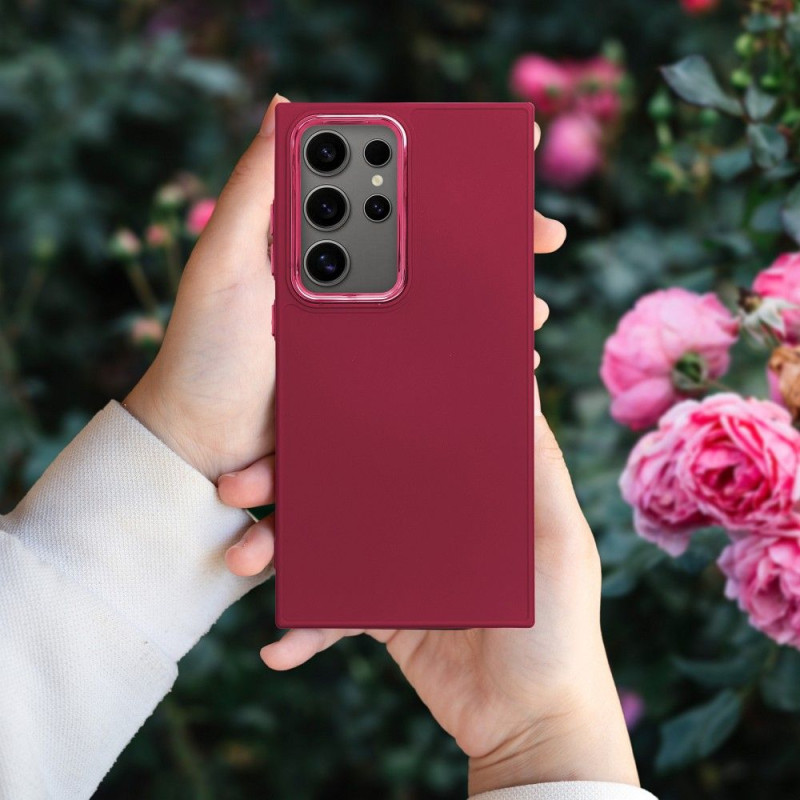Viedtālruņa aizmugurējais vāciņš Samsung Galaxy A55 5G Frame Maroon