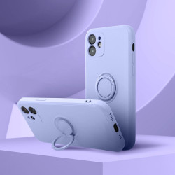Viedtālruņa aizmugurējais vāciņš Apple iPhone 16 Pro Silicone Ring Violet
