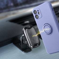 Viedtālruņa aizmugurējais vāciņš Apple iPhone 16 Pro Silicone Ring Violet