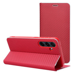 Viedtālruņa aizmugurējais vāciņš Samsung Galaxy A51 Luna Book Carbon Red