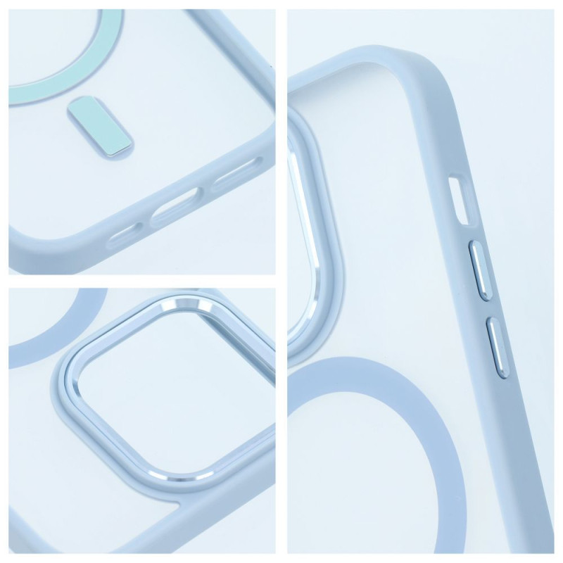 Viedtālruņa aizmugurējais vāciņš Apple iPhone 16 Pro Max Matte Mag Cover Blue