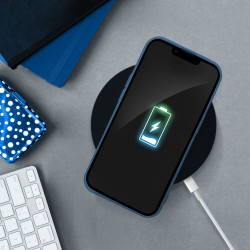 Apple Iphone 16 Silicone case Blue