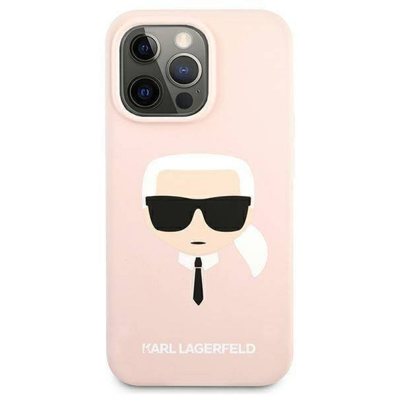 Viedtālruņa aizmugurējais vāciņš Apple iPhone 13 Pro Ikonik Karl's Head Light Pink