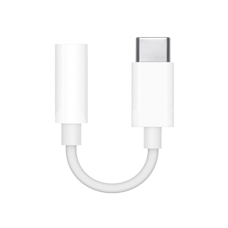 Audio kabeļa pārveidotājs USB-C to 3.5 mm Jack Adapter White