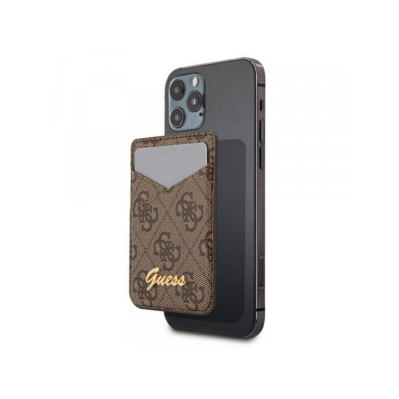 Viedtālruņa karšu kabatiņa Cardslot Triangle Logo Brown