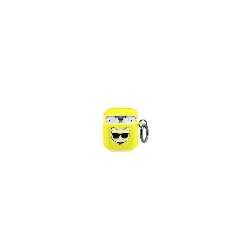 Bezvadu austiņu apvalks Apple Choupette Collection Yellow
