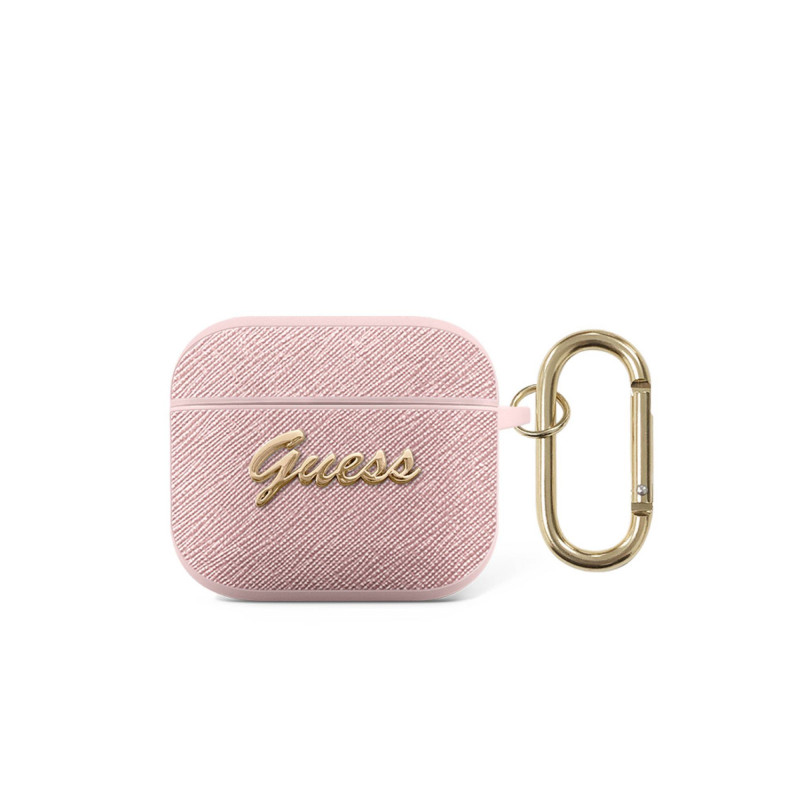 Bezvadu austiņu apvalks Apple Saffiano collection Pink