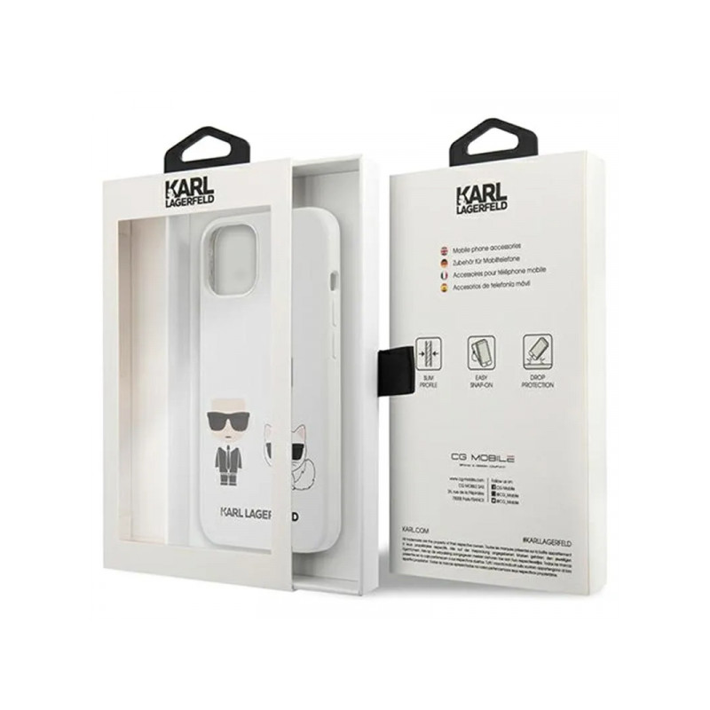 Viedtālruņa aizmugurējais vāciņš Apple iPhone 13 Mini KLHCP13SSSKCW White, With Design