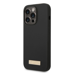 Viedtālruņa aizmugurējais vāciņš Apple iPhone 14 Pro Metal Logo Mag Black
