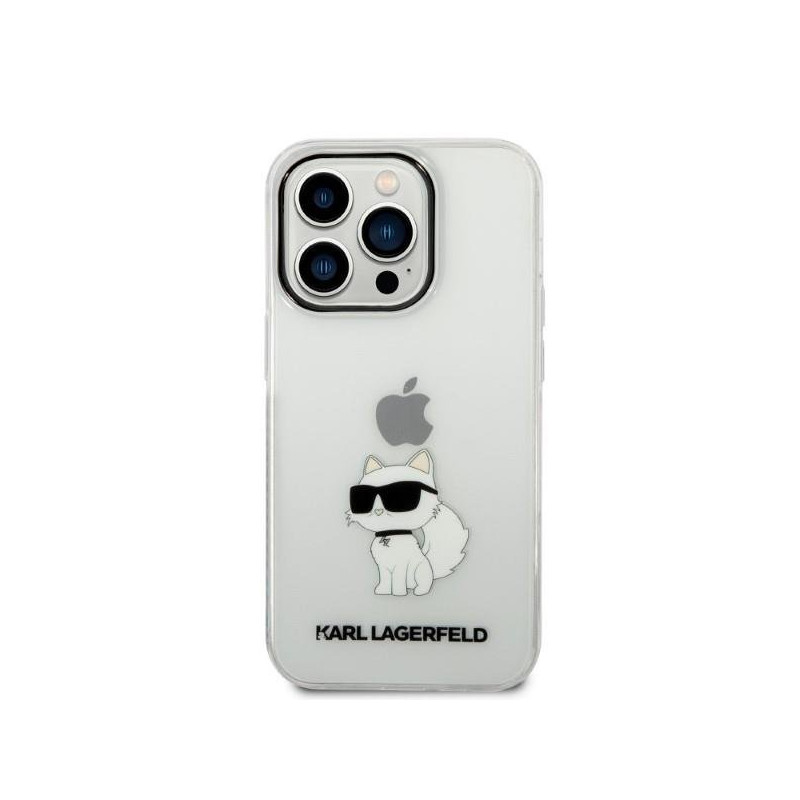 Viedtālruņa aizmugurējais vāciņš Apple iPhone 14 Pro Max Ikonik Choupette Transparent