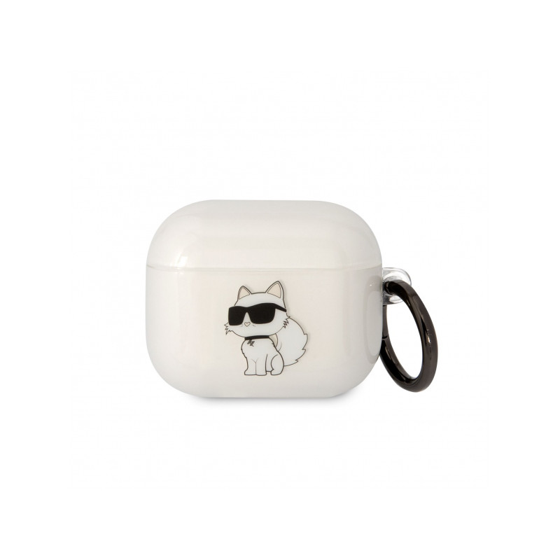 Bezvadu austiņu apvalks Apple 3D Logo NFT Choupette KLA3HNCHTCT White, With Design