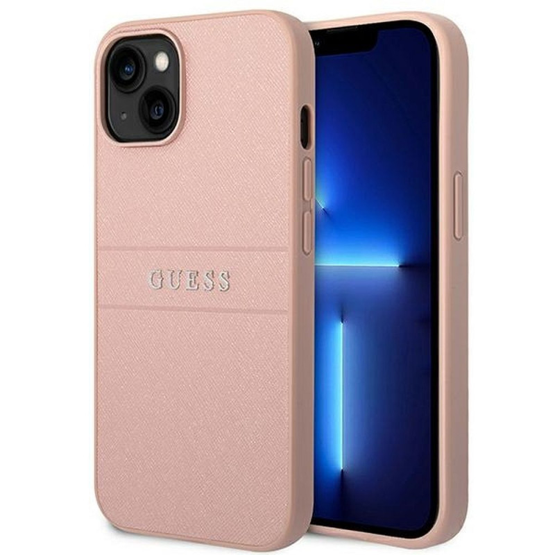 Viedtālruņa aizmugurējais vāciņš Apple iPhone 14 Plus Saffiano collection Pink