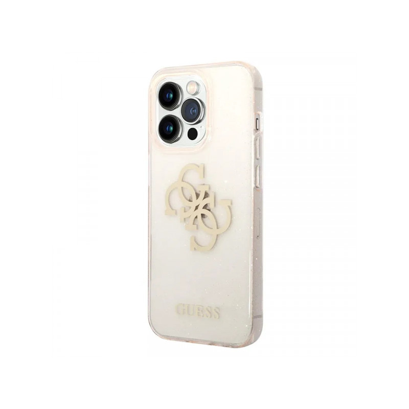 Viedtālruņa aizmugurējais vāciņš Apple iPhone 14 Pro Big Metal Logo Gold