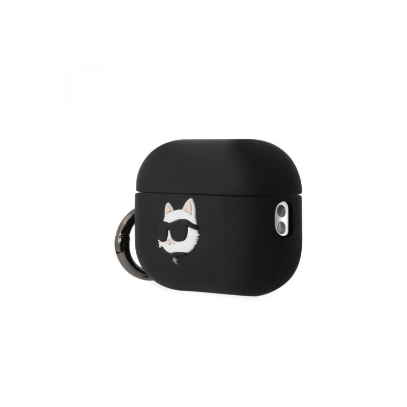 Bezvadu austiņu apvalks Apple 3D Logo NFT Choupette Head KLAP2RUNCHK Black, With Design