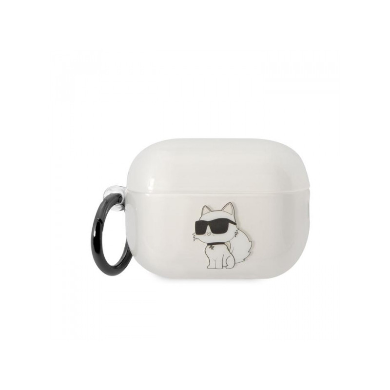 Bezvadu austiņu apvalks Apple Choupette KLAP2HNCHTCT Transparent, With Design