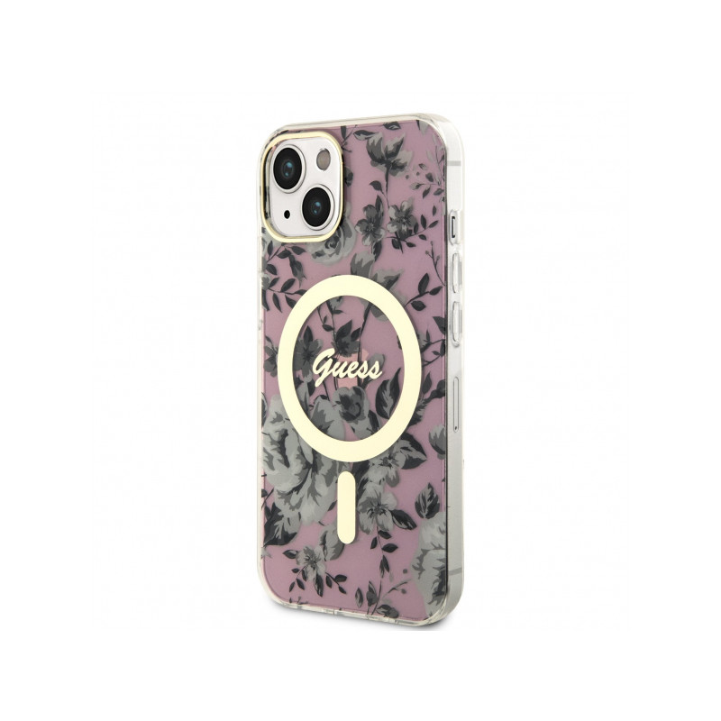 Viedtālruņa aizmugurējais vāciņš Apple iPhone 14 GUHMP14SHCFWSP Pink, With Design