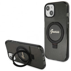 Viedtālruņa aizmugurējais vāciņš Apple Iphone 15 Hardcase Ring Mag Black