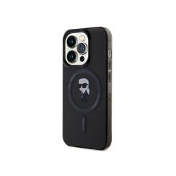 Viedtālruņa aizmugurējais vāciņš Apple iPhone 15 Pro Max Karl Head Mag Black, Transparent