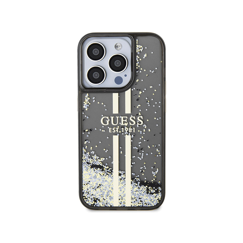 Viedtālruņa aizmugurējais vāciņš Apple iPhone 15 Pro Glitter Collection Black