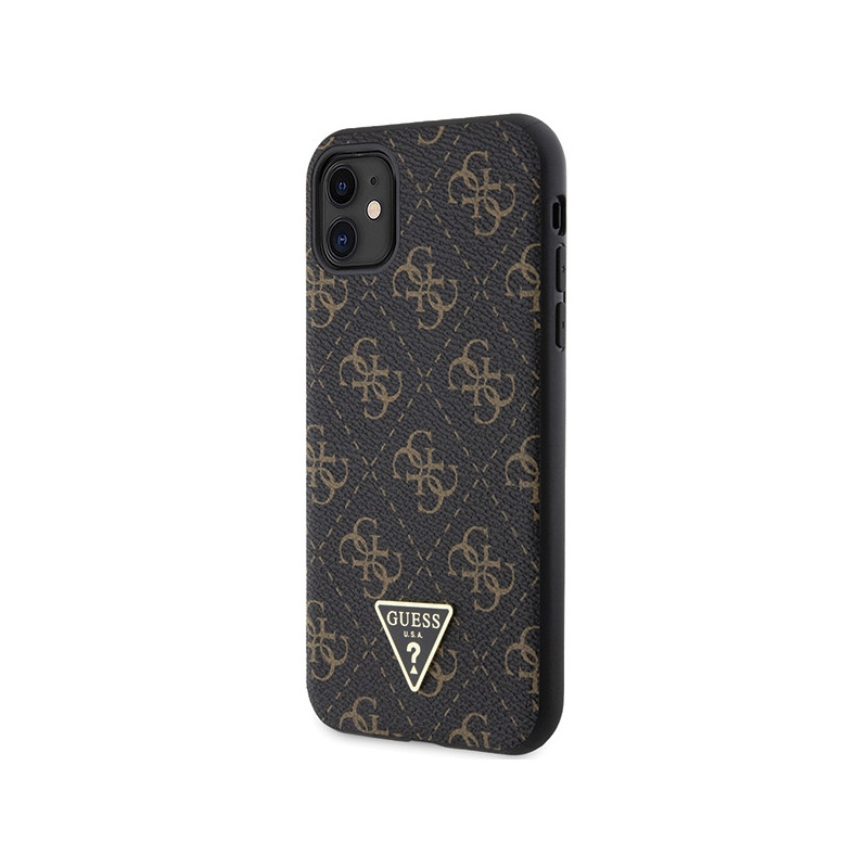 Viedtālruņa aizmugurējais vāciņš Apple iPhone XR Triangle Collection Brown