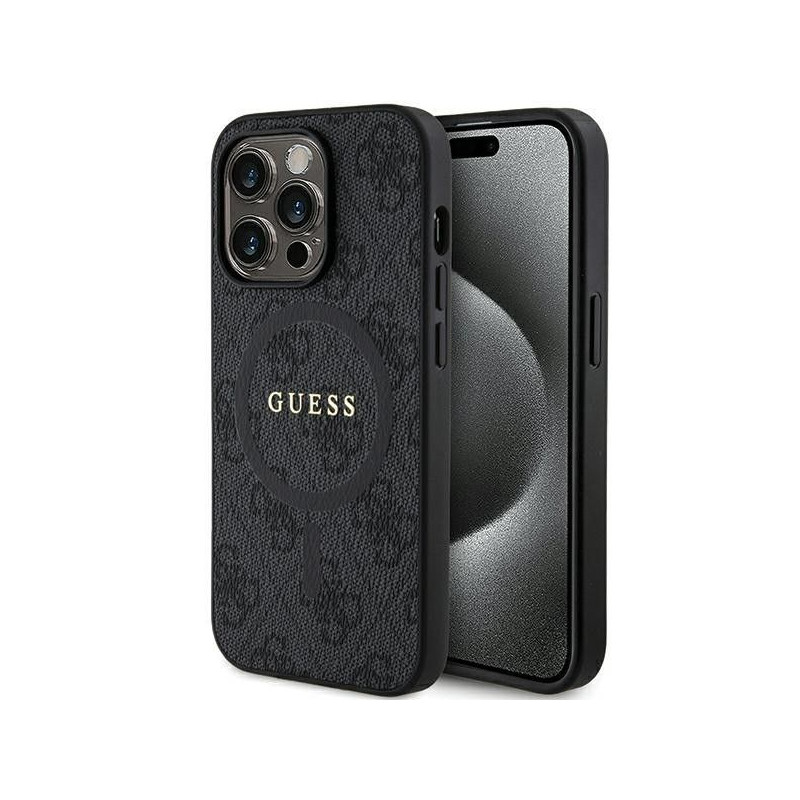 Viedtālruņa aizmugurējais vāciņš Apple iPhone 15 Pro Metal Logo Mag Black